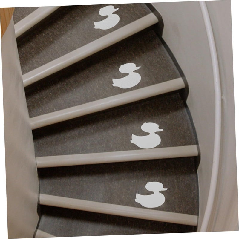 White Cute Duck Non-Slip Bathtub Stickers for Kids Waterproof Shower Decals 30pcs - Image 5