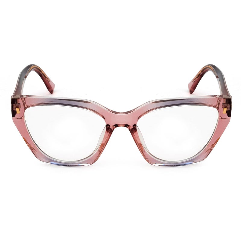 PERKEY Store PERKEY Bold Collection | Blu Cut & Antiglare Computer Eyeglasses | Full Rim Cat Eye Shape | For Women | Medium | OPTL0017 - Image 2