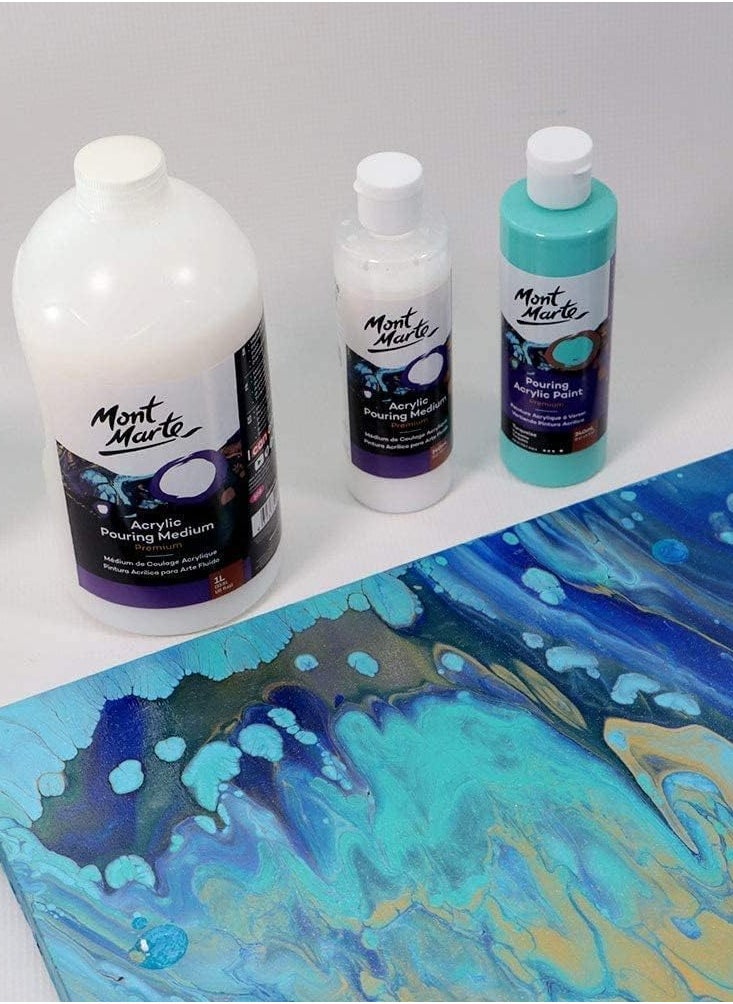 Mont Marte Premium Acrylic Pouring Medium 240ml Content  - Image 3