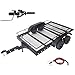 HOPLEX 110 RC Car Trailer HeavyDuty Metal RC Trailer for 110 RC Crawler TRX4 TRX6 SCX10 Gen7 Gen8 Hitch Receiver and Kinetic Winch Strap Included - Image 2