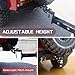 HOPLEX 110 RC Car Trailer HeavyDuty Metal RC Trailer for 110 RC Crawler TRX4 TRX6 SCX10 Gen7 Gen8 Hitch Receiver and Kinetic Winch Strap Included - Image 4