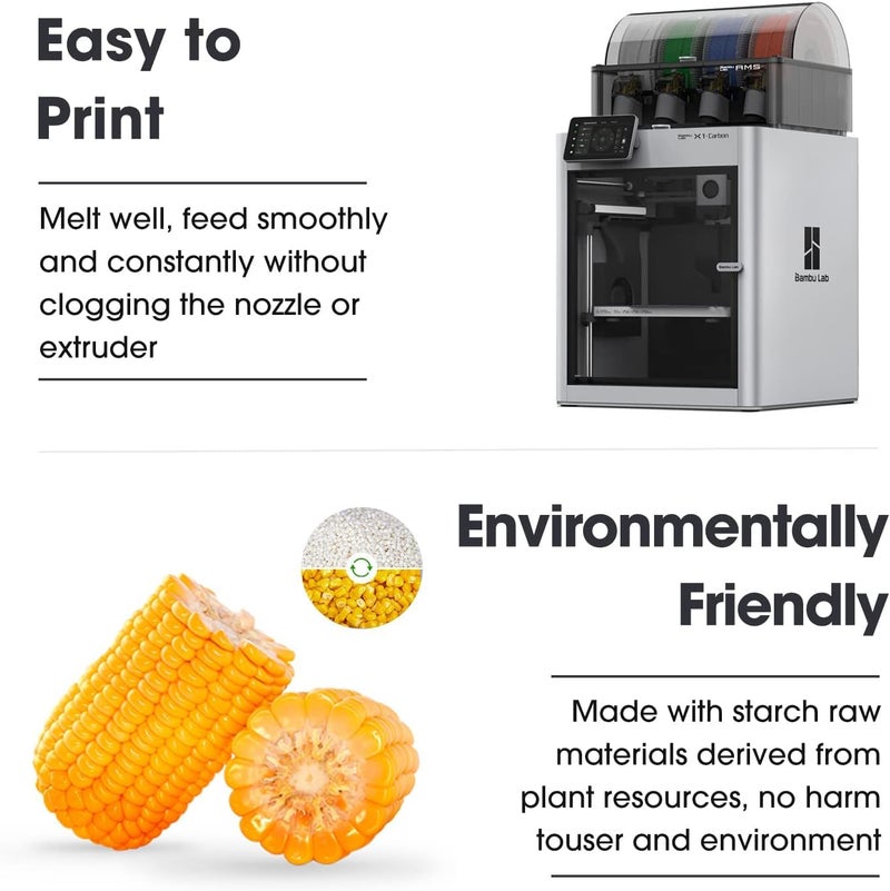 eSUN PLA+ Filament 1.75mm, 3D Printer Filament PLA Plus, Dimensional Accuracy +/- 0.03mm, 1KG Spool (2.2 LBS) 3D Printing Filament for 3D Printers, Brown - Image 5