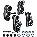 GoHobby Aluminum Front Steering Blocks Rear Hubs Stub Axle Carriers Knuckles for 18 ARRMA Typhon 6S 17 Infraction Limitless Mojave 6S BLX Upgrades Replaces AR330187 AR330193 Black - Image 3