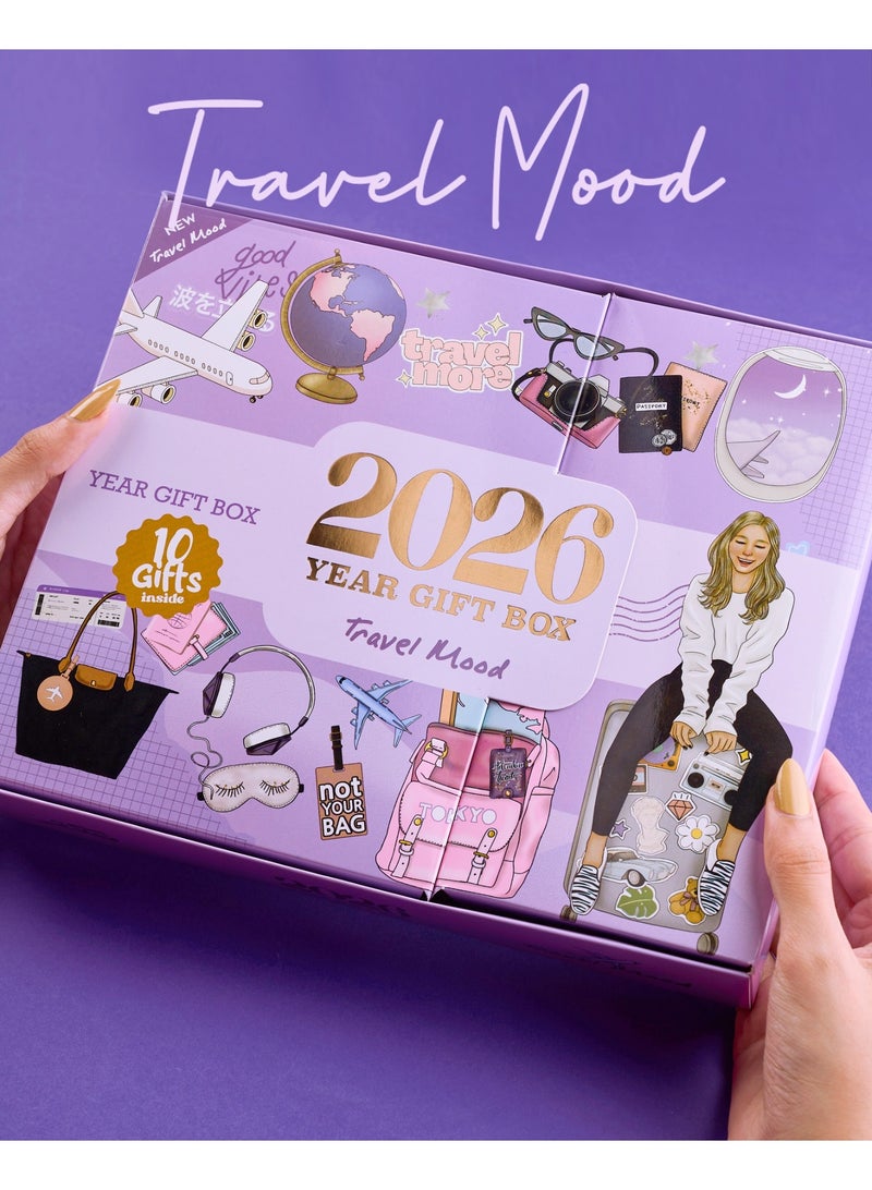 Mofakera Calendar Travel Mood Daily Year Gift Box 2026 ( Agenda ) - Image 1