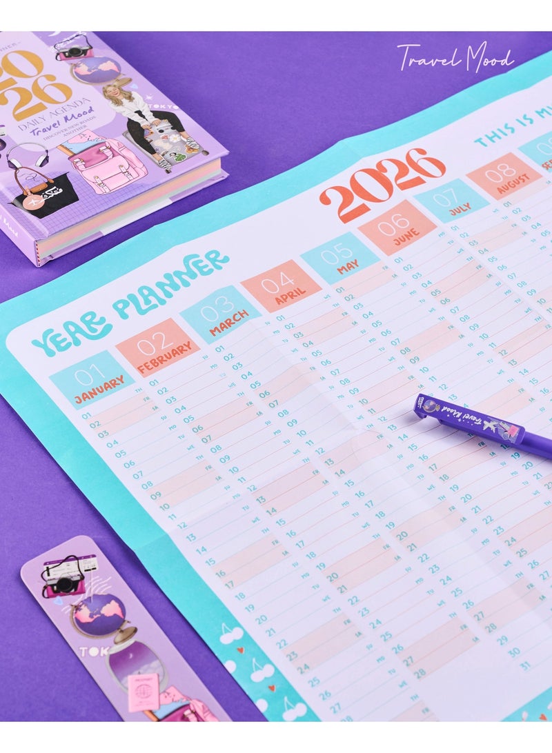Mofakera Calendar Travel Mood Daily Year Gift Box 2026 ( Agenda ) - Image 4