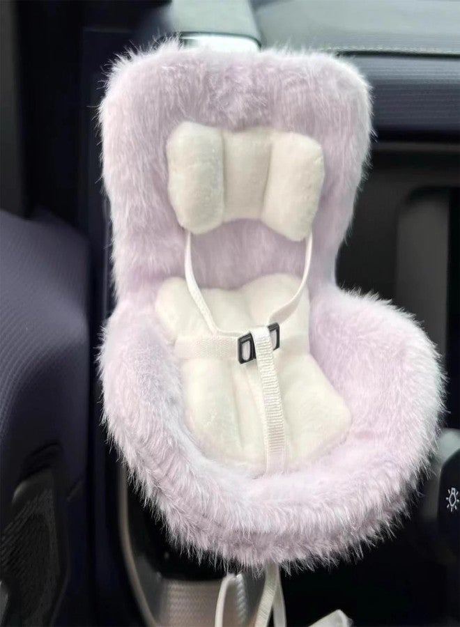 Ezcora Accessories for 10-17cm Dolls, Doll Car Seat with Clip onto Car Air Vent, Includes Seat Leg for Desktop Display (Purple) - Image 2