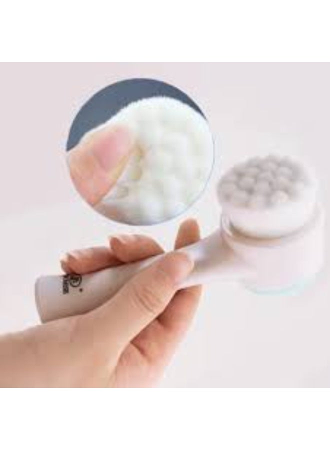 Double Face Cleanser Face Brush Soft Hair Silicone Face Washer Manual Makeup Remover Deep Cleansing Brush Random Color - Image 3