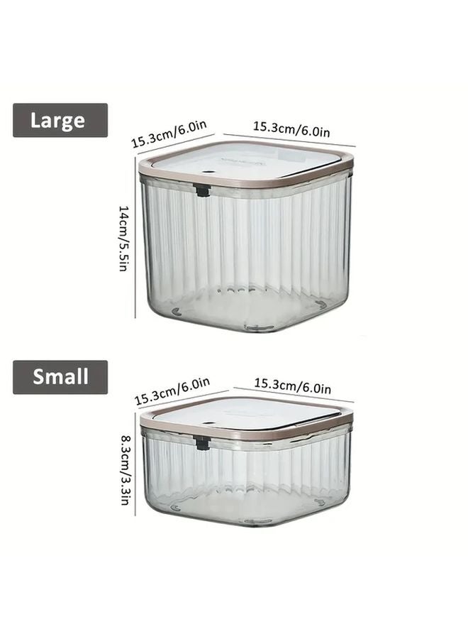 Transparent Small Clear Mini Desktop Organizer With Easy Pop Up Lid Multipurpose For Kitchen Bathroom Office - Image 4