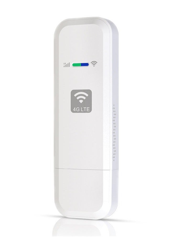 Generic - دونجل مودم واي فاي، اتصال مع مودم واي فاي USB بتقنية 4G LTE - نقطة اتصال إنترنت لأجهزة الكمبيوتر المكتبية وأجهزة الكمبيوتر المحمولة وأجهزة الكمبيوتر الشخصية. جهاز توجيه لاسلكي صغير للسيارة مزود بفتحة بطاقة SIM للاتصال أثناء التنقل - Image 1