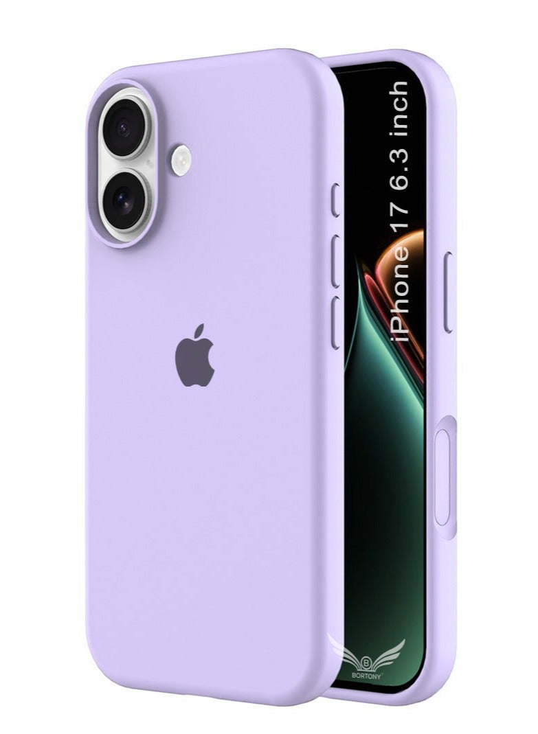 iPhone 17 Case Liquid Soft Silicone Slim iPhone 17 Cover with Inside Microfiber Lining Shockproof Protective Phone Case for iPhone 17 6.3 inch