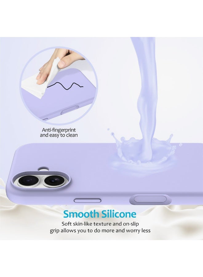 iPhone 17 Case Liquid Soft Silicone Slim iPhone 17 Cover with Inside Microfiber Lining Shockproof Protective Phone Case for iPhone 17 6.3 inch - Image 5