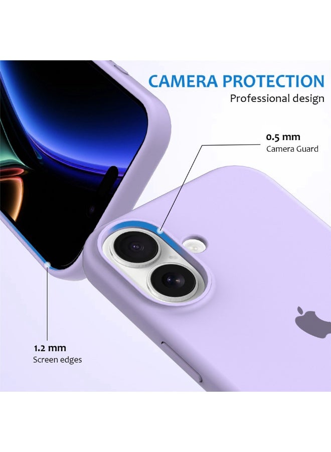 iPhone 17 Case Liquid Soft Silicone Slim iPhone 17 Cover with Inside Microfiber Lining Shockproof Protective Phone Case for iPhone 17 6.3 inch - Image 3