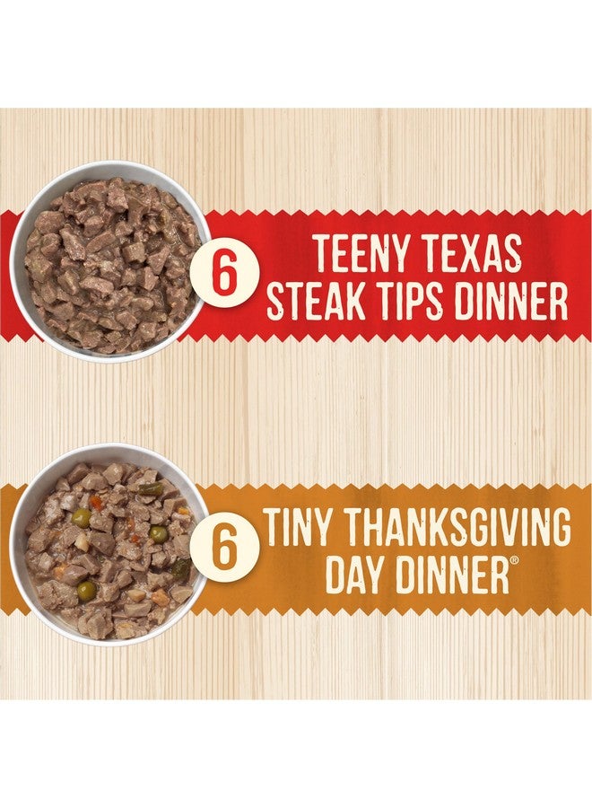 ميريك مجموعة متنوعة من طعام الكلاب الصغيرة الرطب الطبيعي الناعم الخالي من الحبوب من Lil' Plates، لحم البقر والديك الرومي - (عبوة واحدة) 2.6 رطل - Image 5