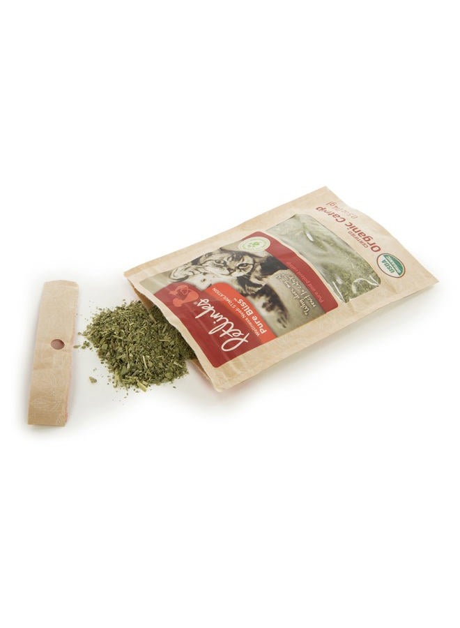 Petlinks Pure Bliss 100% Certified USDA Organic Catnip for Cats & Kittens, Pure & Potent Stimulant/Attractant, Resealable Pouch - 0.5 oz - Image 4