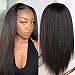 LUFFYWIG Deep Parting 13x6 Lace Front Human Hair Wig Pre Plucked With Baby Hair Brazilian Kinky Straight Invisible Lace Front Wigs For Women 180 Densityï¼ˆ22 Inch - Image 2