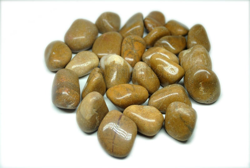 Schmick 1 Kg Brown(Camel) Pebbles for Plants Pots, Fish Tank Aquarium, Decoration - Pebbles for Garden, Table and Home Decor, Vase Fillers (1 Kg, Brown Pebbles) - Image 5