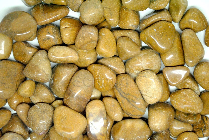Schmick 1 Kg Brown(Camel) Pebbles for Plants Pots, Fish Tank Aquarium, Decoration - Pebbles for Garden, Table and Home Decor, Vase Fillers (1 Kg, Brown Pebbles) - Image 3