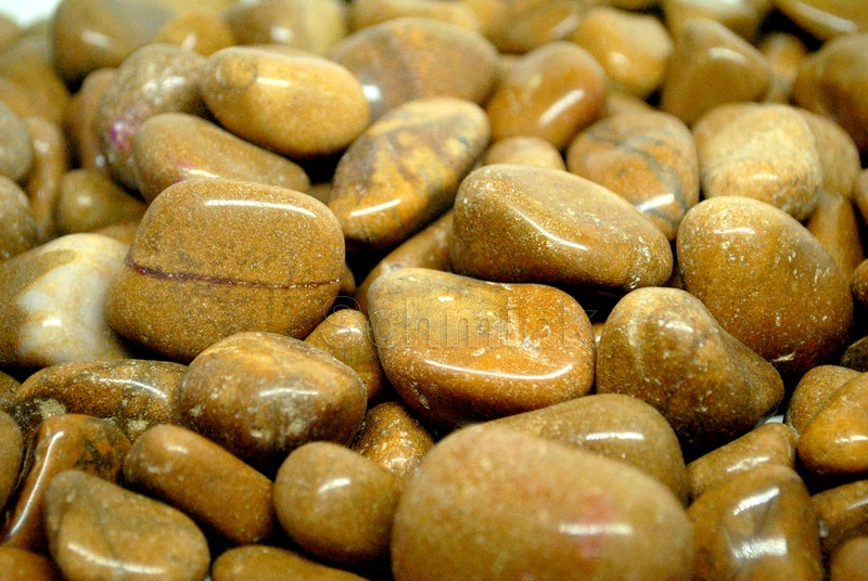 Schmick 1 Kg Brown(Camel) Pebbles for Plants Pots, Fish Tank Aquarium, Decoration - Pebbles for Garden, Table and Home Decor, Vase Fillers (1 Kg, Brown Pebbles) - Image 2