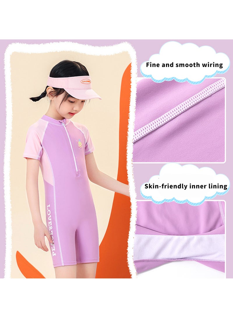 AUTOYSUR Girls One Piece Swimsuit, Kid Swimsuit, Girls Water Sport Swimsuit, UPF 50+ Sun Protection Bathing Suits - Image 2