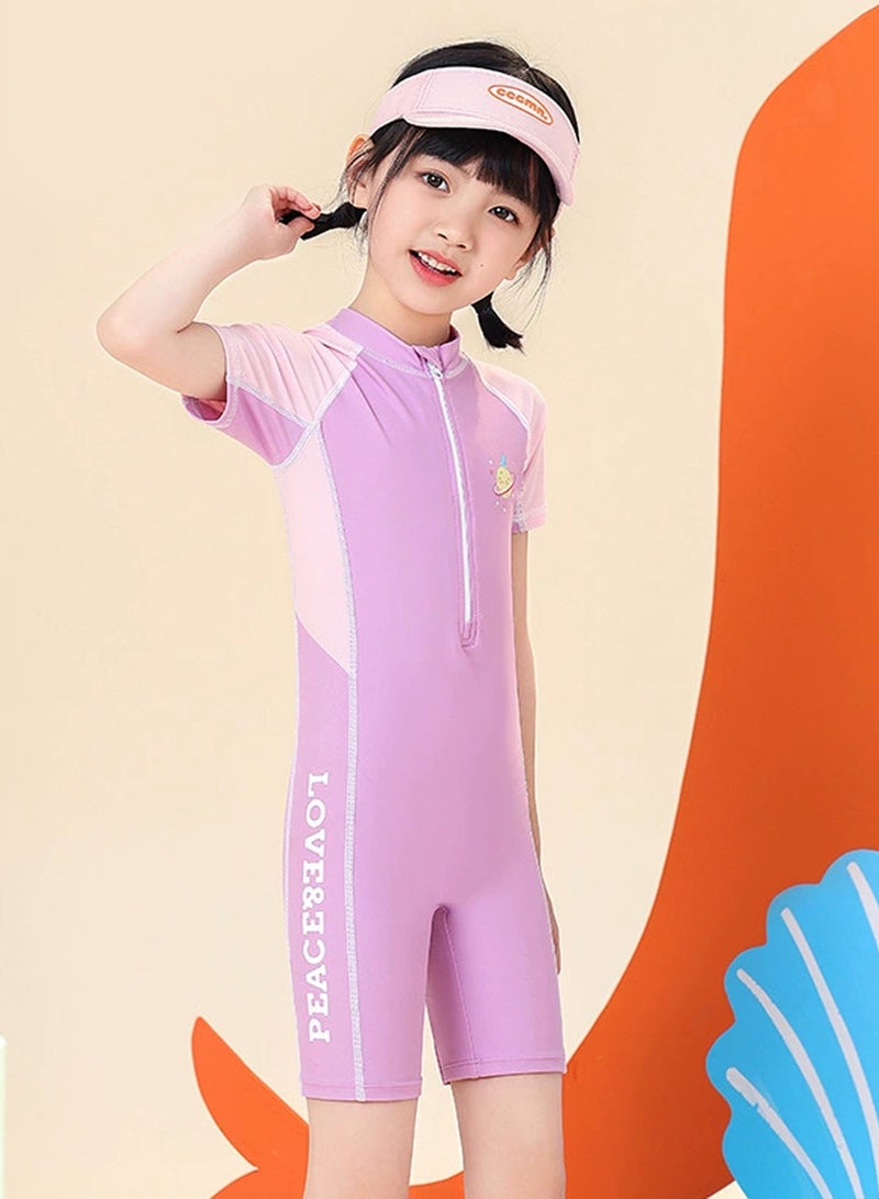 AUTOYSUR Girls One Piece Swimsuit, Kid Swimsuit, Girls Water Sport Swimsuit, UPF 50+ Sun Protection Bathing Suits - Image 4