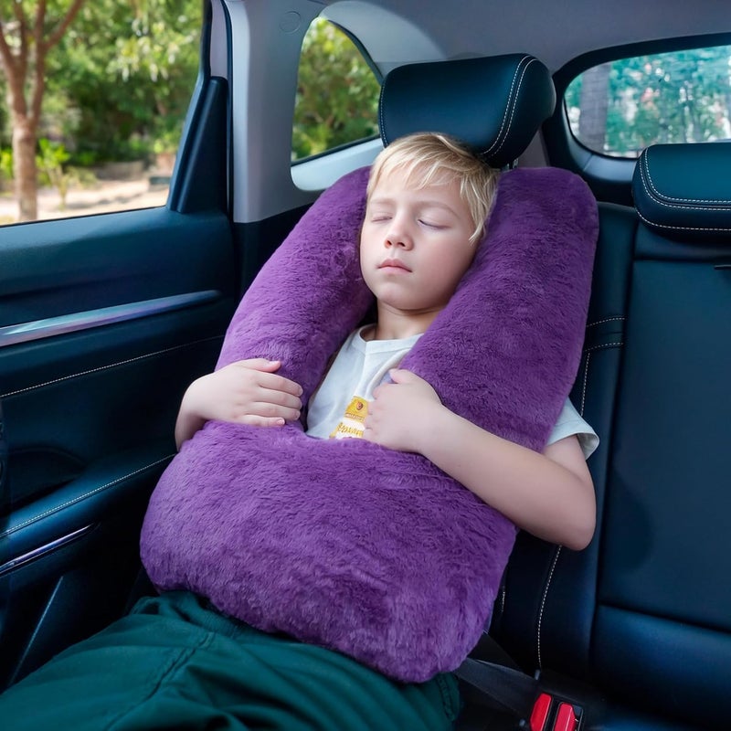 Atablyn Travel Pillows for Car Back Seat U Shaped Travel Pillow Cushion Car Pillow for Family Sleeping Airplane Adults and Children Head Neck and Body Support Long Distance Journey Accessories - Image 5