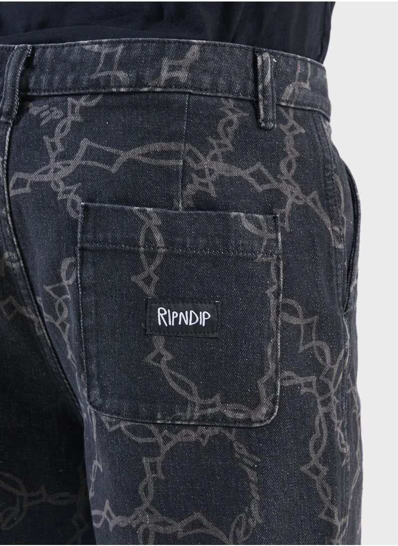 RIP N DIP Wired Denim Shorts