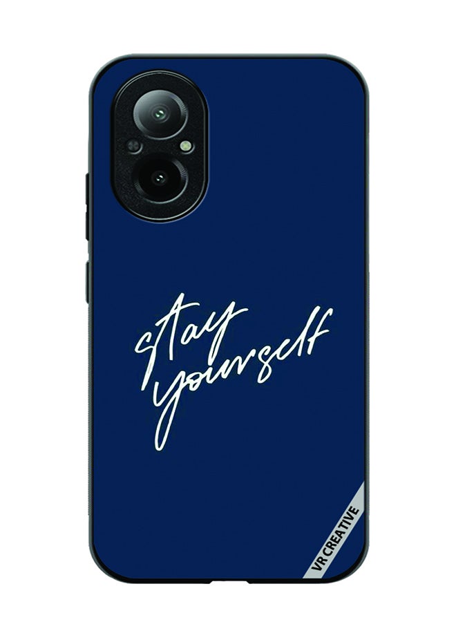 VR CREATIVE Protective Case Cover For Realme C67 4G Stay Yourself Design Multicolour - Image 1