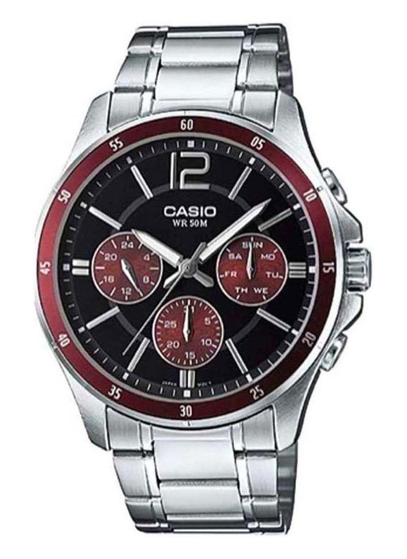 CASIO Men's MTP-1374D-5AVDF Chronograph Wrist Watch