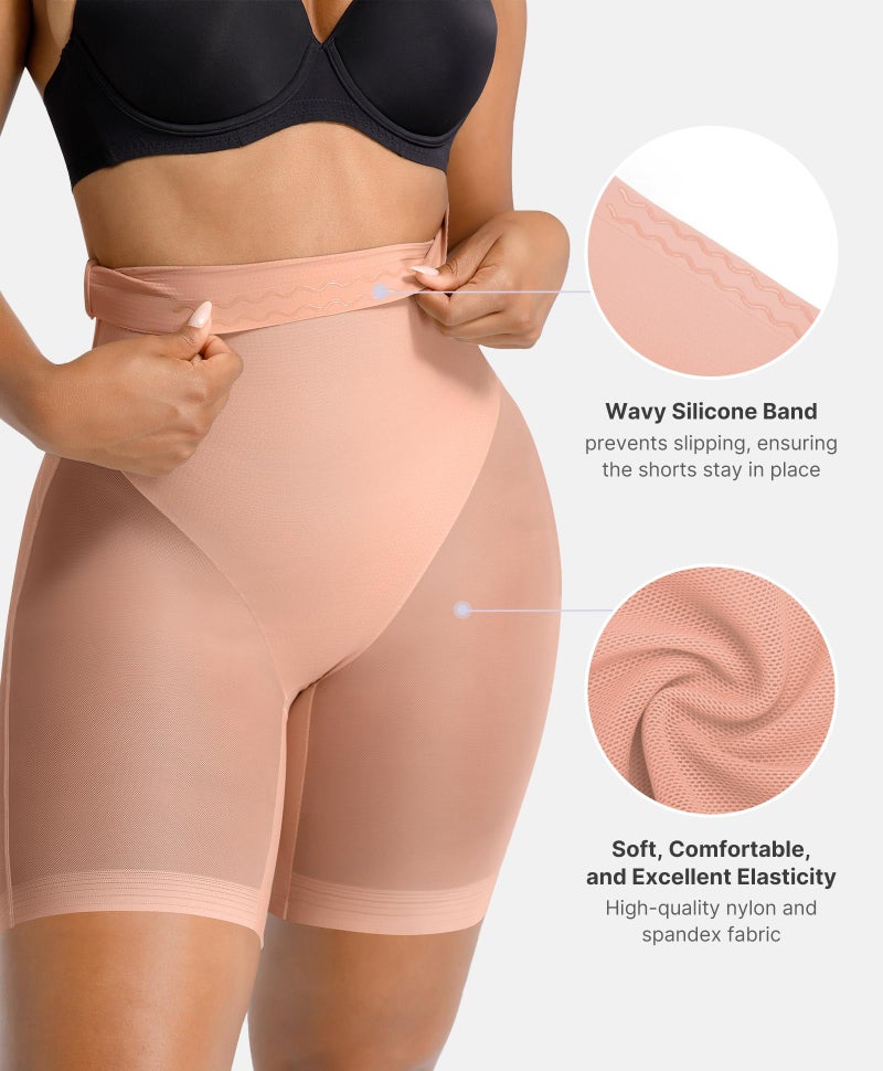 SHAPELLX Shapewear for Women High Waist Tummy Control Shaping Butt Lifting Shorts for Women Seamless Slimmer Body Shaper Panties - Image 4