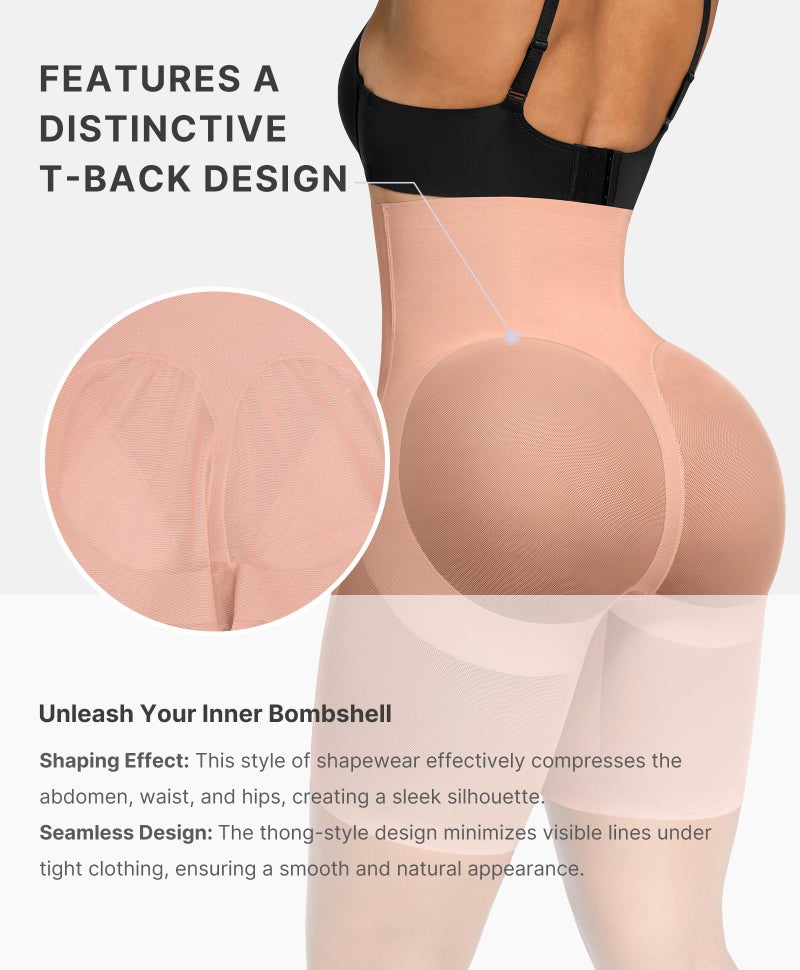 SHAPELLX Shapewear for Women High Waist Tummy Control Shaping Butt Lifting Shorts for Women Seamless Slimmer Body Shaper Panties - Image 2