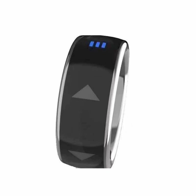 Remote Control Ring Kindle App Page Turner, Smart BT Ring eBook Novel Page Turning Voice Smart Wearable Ring BT Camera Video Recording Remote, Scrolling Ring Support iOS, Android Black - Image 1