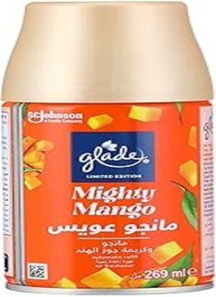 عبوة إعادة تعبئة بخاخ معطر جو أوتوماتيكي برائحة المانجو القوية من جليد، لمدة تصل إلى 60 يومًا من النضارة التلقائية، 269 مل