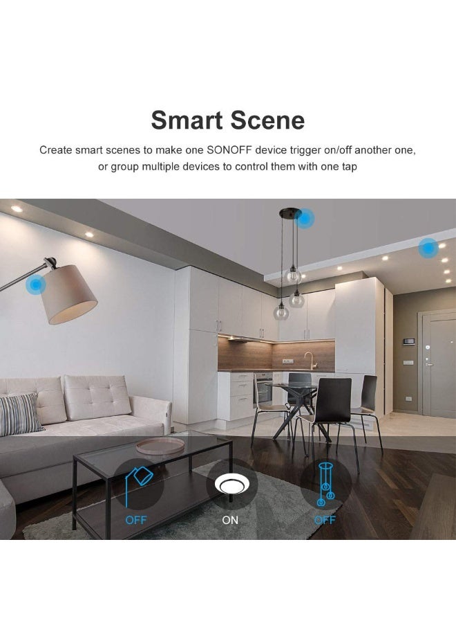 SONOFF T2EU3C Intelligent Wireless RF WiFi Handlight Control Switch, 3 Channel Switch of 86 Type for Automation Solutions in Intelligent Home Technology, Works with Alexa, Google Home - Image 4