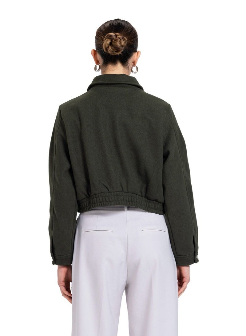 CTRL Wool Bomber Jacket - Image 3