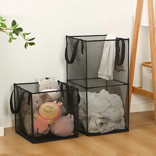 MosQuick® Large Capacity Premium Durable Laundry Basket for Clothes - Multipurpose Laundry Bag foldable laundry bag Washable Freestanding used clothes basket Space Saving Lightweight(pack of 1) - Image 5