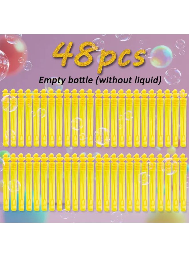 24Pcs Mini Yellow Duck Bubble Bottles No Liquid Kids Birthday Party Decorations Graduation Christmas New Year Valentine Classroom Gift - Image 2