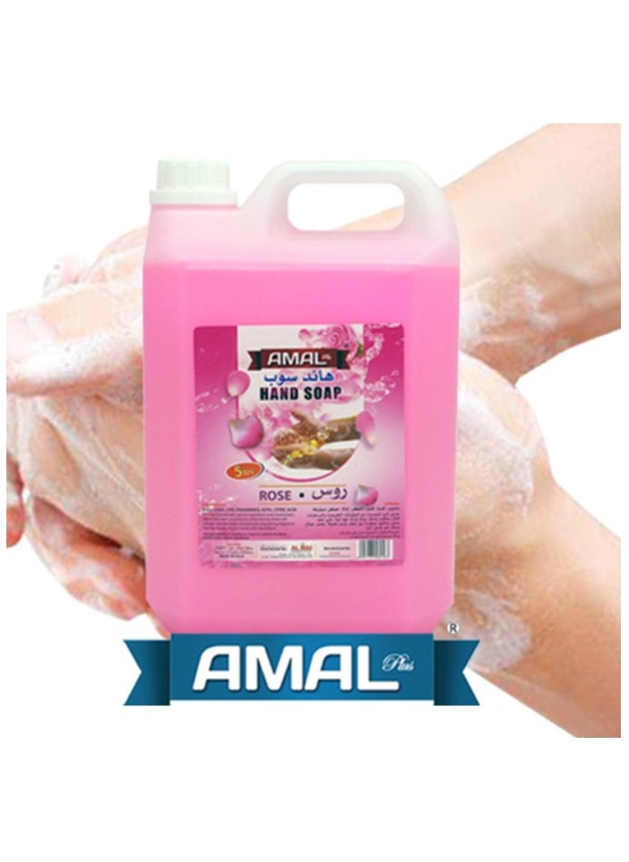 امال_بلاس صابون اليدين برائحة الورد ٥ لتر - عطر فاخر وعناية لطيفة لبشرتك  - Image 3
