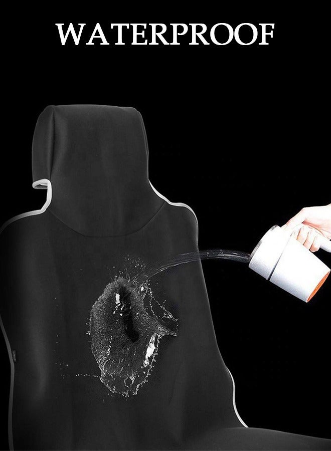 DUNISO Auto Waterproof Universal Front Car Seat Covers Luxury Include Front Car Seat Protector and Rear Car Seat Cushion Compatible with 95% Vehicle Fit for Cars Truck SUV or Vans - Image 4