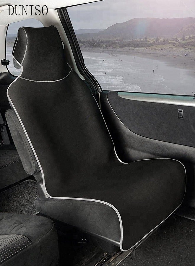 DUNISO Auto Waterproof Universal Front Car Seat Covers Luxury Include Front Car Seat Protector and Rear Car Seat Cushion Compatible with 95% Vehicle Fit for Cars Truck SUV or Vans - Image 2