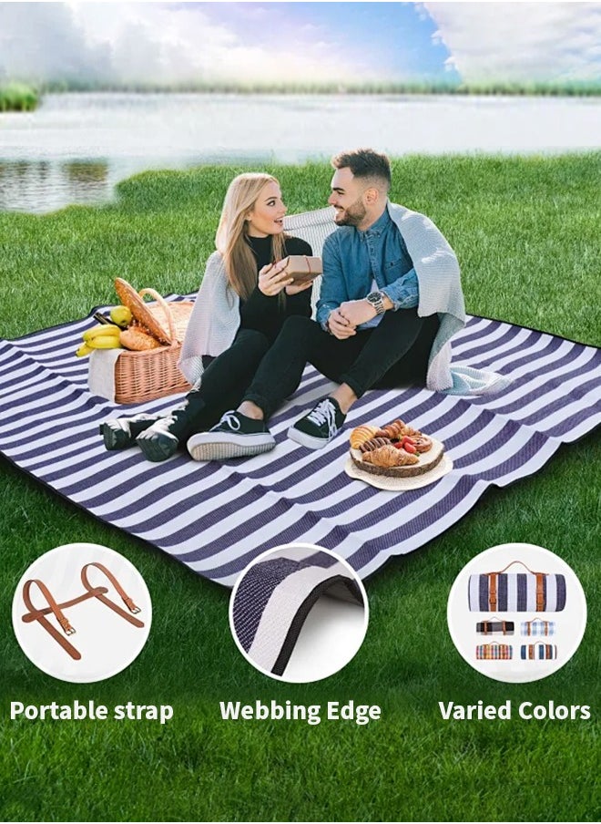 APEX 200 CM Foldable Picnic Blanket Waterproof Beach Picnic Blanket Outdoor Portable Picnic Mats for Camping Family Park Garden with Disposable Picnic Mats  - Image 5