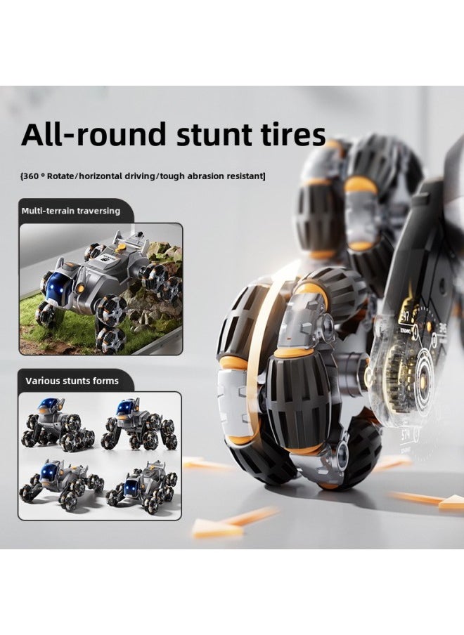 Tao Doodle Children Remote Control Mechanical Dog Toy Car Boy Year Gift Eight Wheel Remote Control Dog Spray Toy-Color:Wireless Remote Control Mechanical Dog  Eight-wheel Posture Switching + One-click Spray  - Image 3