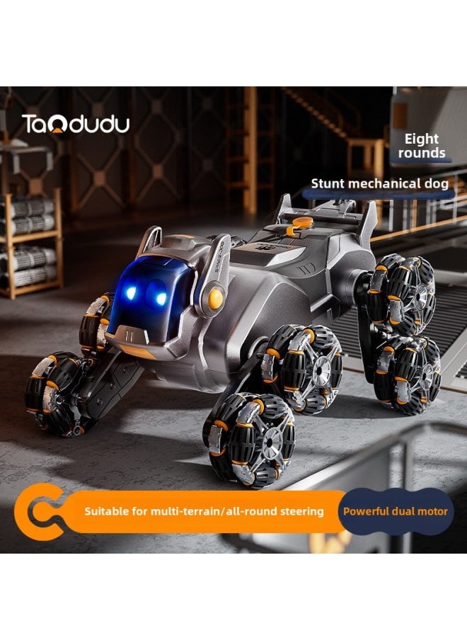 Tao Doodle Children Remote Control Mechanical Dog Toy Car Boy Year Gift Eight Wheel Remote Control Dog Spray Toy-Color:Wireless Remote Control Mechanical Dog  Eight-wheel Posture Switching + One-click Spray  - Image 2