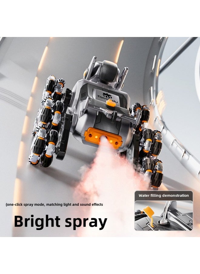 Tao Doodle Children Remote Control Mechanical Dog Toy Car Boy Year Gift Eight Wheel Remote Control Dog Spray Toy-Color:Wireless Remote Control Mechanical Dog  Eight-wheel Posture Switching + One-click Spray  - Image 4