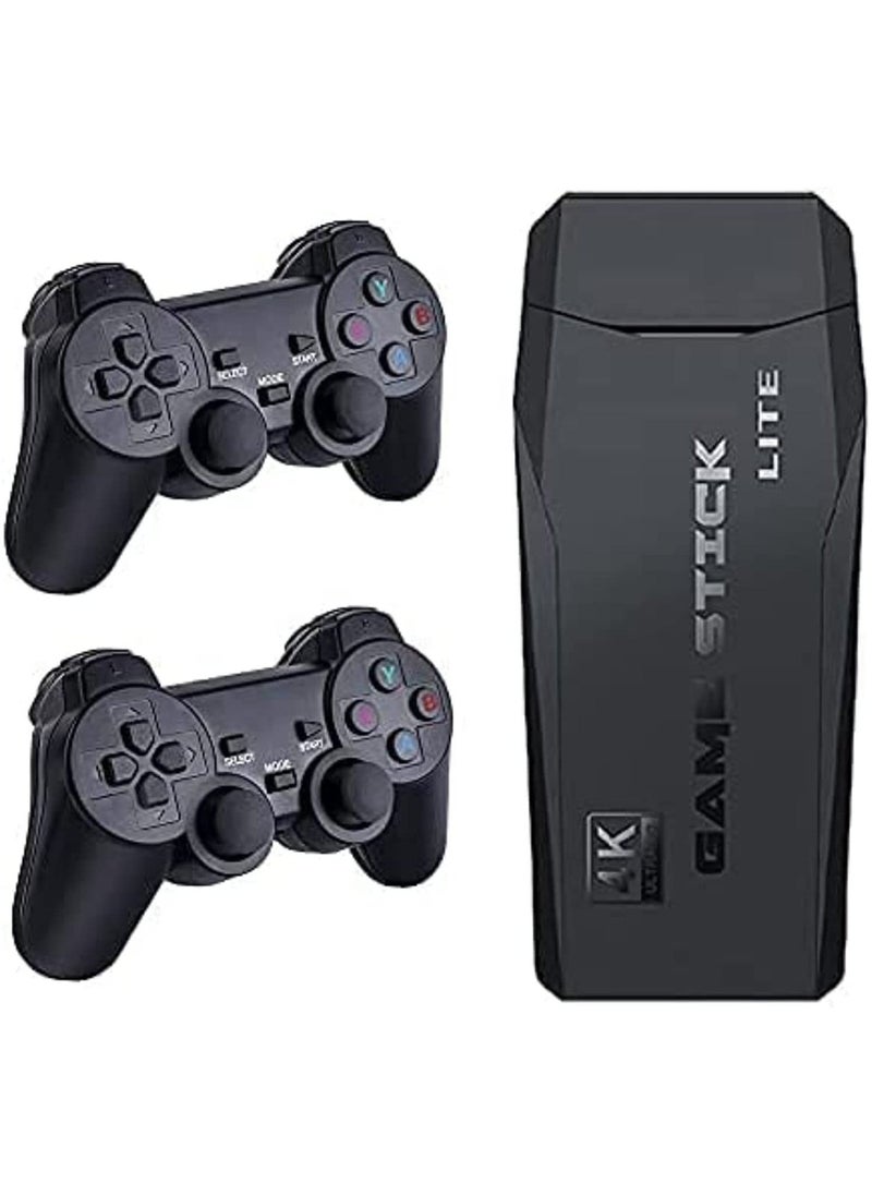 ELTRAZONE Classic M8 Game Stick 4K Game Console with Two 2.4G Wireless Gamepads Dual Players HDMI Output Built in 3500 Classic Games Compatible with Android TV/PC/Laptop  - Image 2
