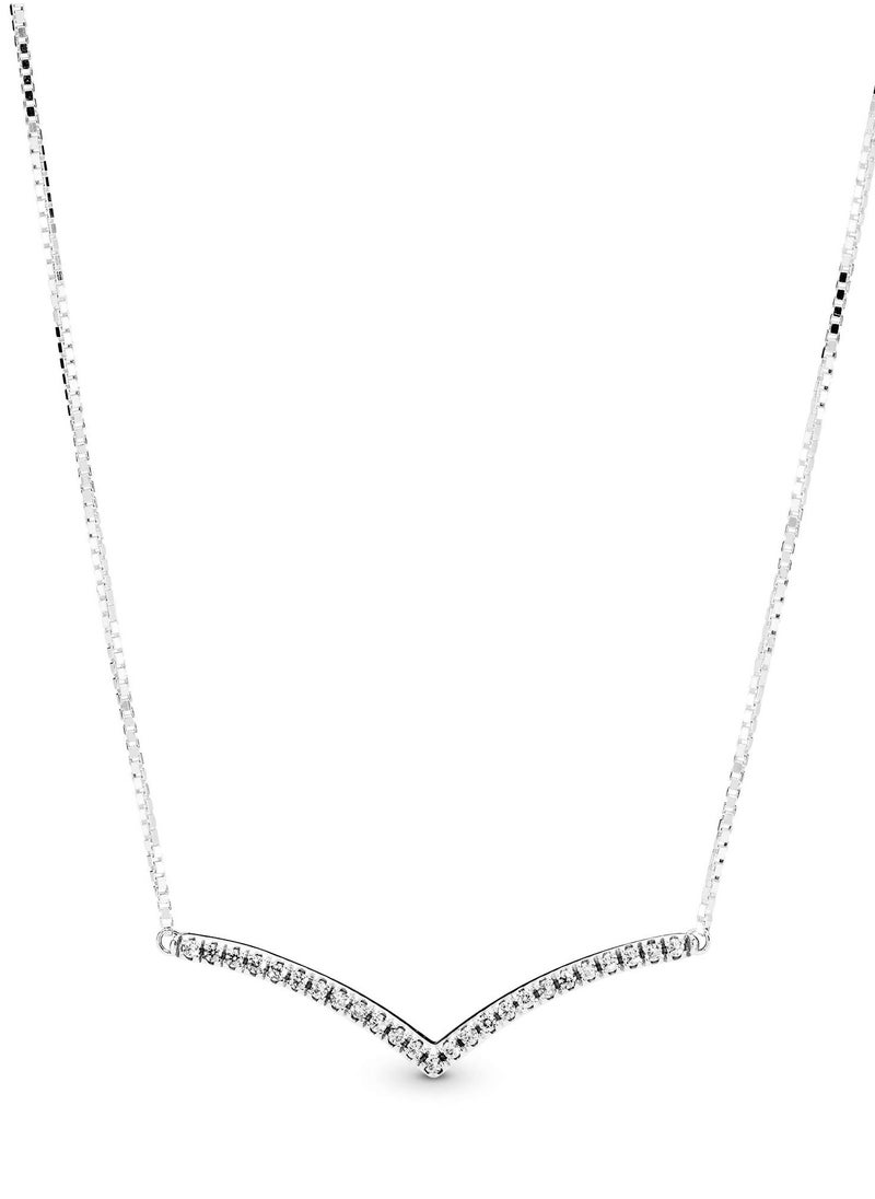 PANDORA - PANDORA Wishbone Necklace Sterling Silver - Image 1