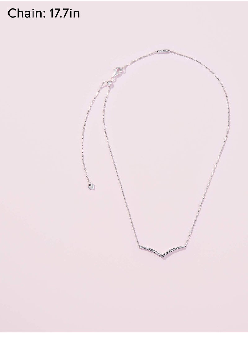 PANDORA - PANDORA Wishbone Necklace Sterling Silver - Image 1