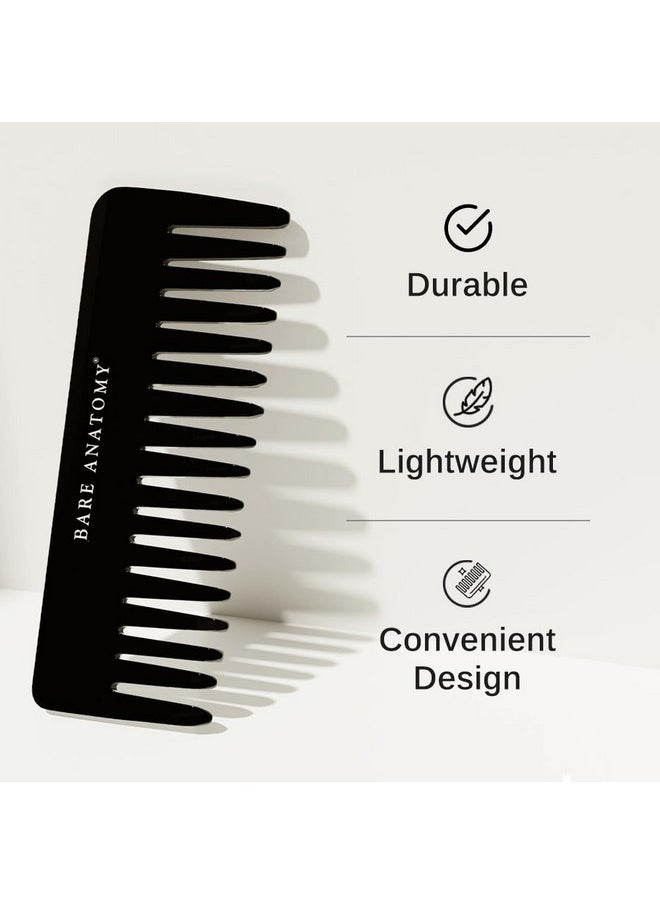 مشط أسود مصنوع يدويًا من Bare Anatomy - يزيل التشابك بلطف ويتحكم في الشعر المتطاير | مناسب للشعر الجاف والمبلل والمجعد | - pzsku/Z0E7F11720DC5BFE3C51FZ/45/_/1736426314/73a82b61-a4e9-4283-b299-b1a8a85252f2