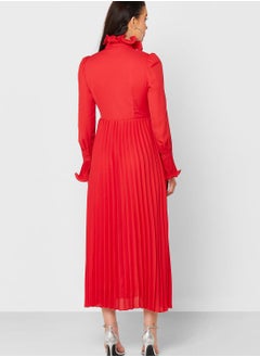 Khizana Tie Neck Pleated Dress  - Image 2