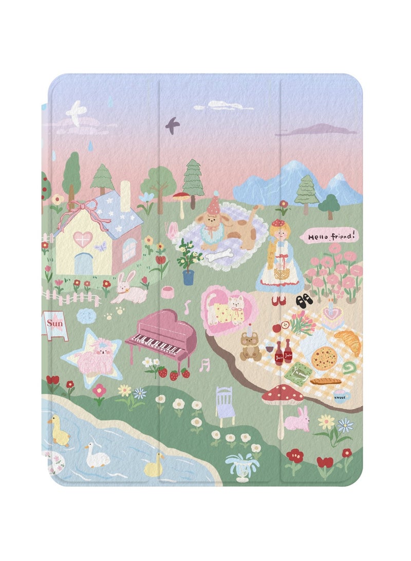 general Ultra Slim Case for iPad pro 11 inch (2024) Shockproof Case with Clear Back Shell and Pencil Holder - Image 1