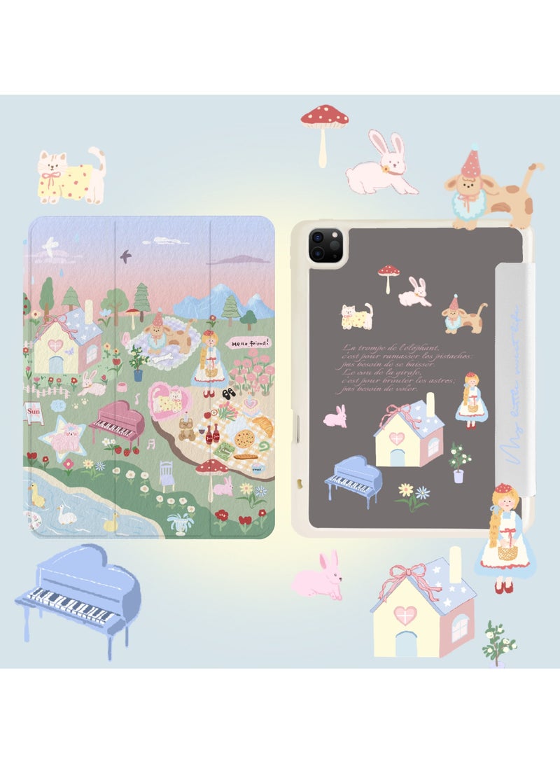 general Ultra Slim Case for iPad pro 11 inch (2024) Shockproof Case with Clear Back Shell and Pencil Holder - Image 2